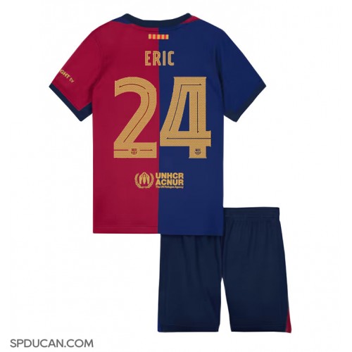 Dječji Nogometni Dres Barcelona Eric Garcia #24 Domaci 2024-25 Kratak Rukav (+ Kratke hlače)